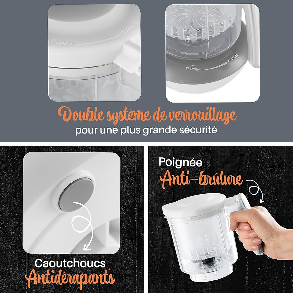 Sweety Fox Robot cuiseur mixeur bébé 7-en-1 multifonction
