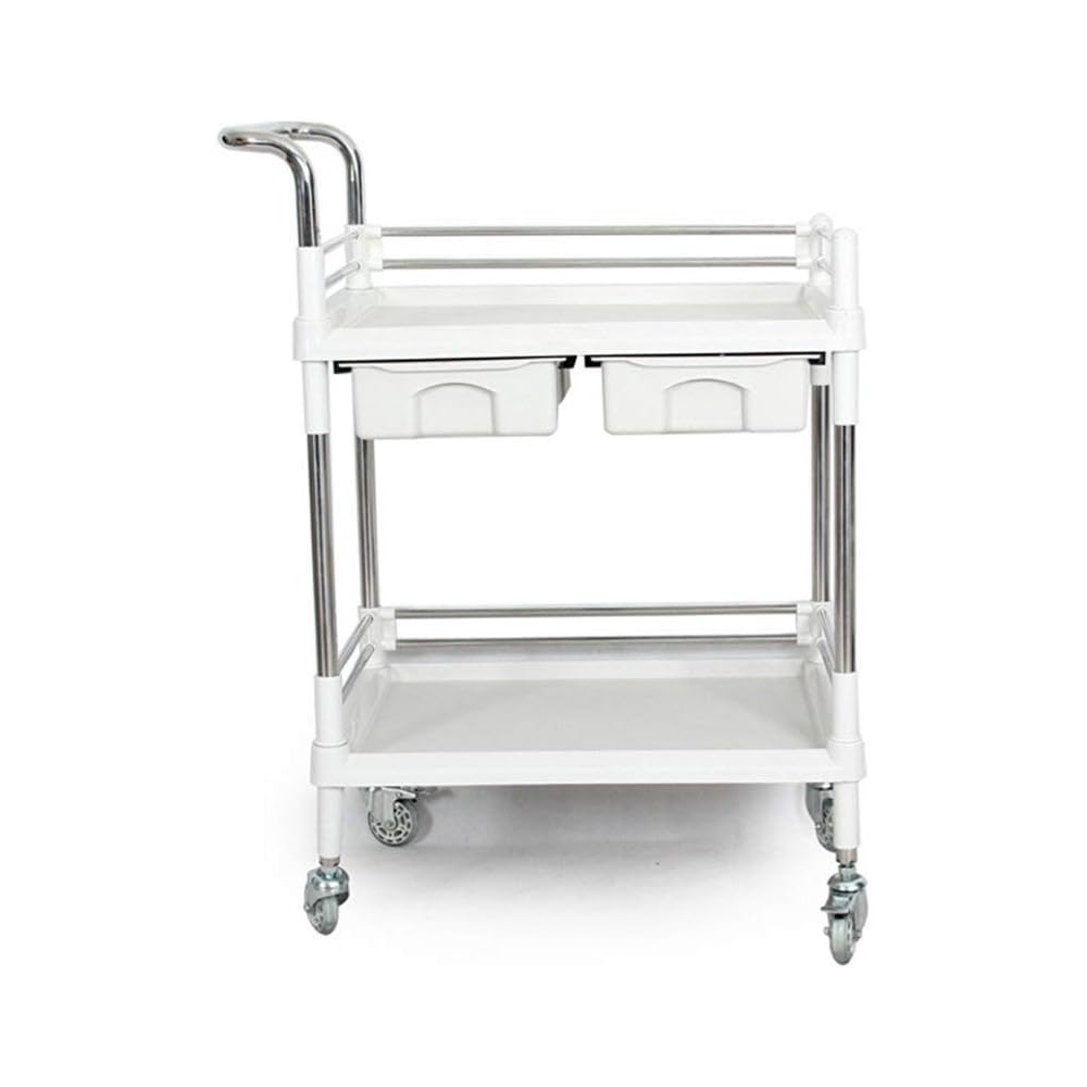 Dxbqm Chariot de Service Chariot à Outils Chariot de Laboratoire Chariot de Laboratoire Outil de logistique d'entrepôt Multicouche Chariot d'étagère de Bureau de Voiture (Taille: 64 * 44 * 90Cm), : Commerce, Industrie et Science