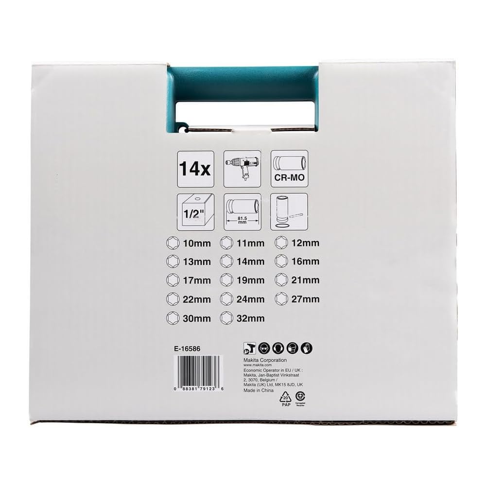 Coffret de 14 douilles Impact Black - MAKITA E-16586 : Bricolage