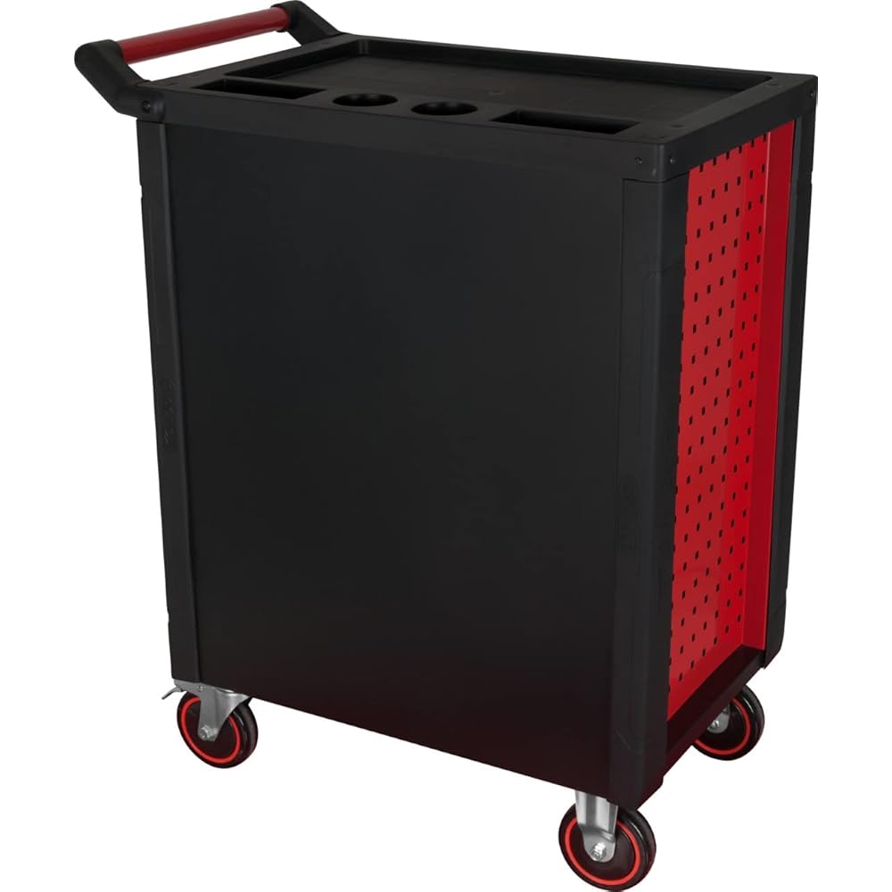 KS Tools Servante d'atelier noir/rouge, 7 tiroirs 826.0007 : Bricolage