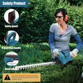 Taille Haies électrique, Taille Haie Batterie 21V, 20 Pouces Taille Haie sans Fil avec Batterie et Chargeur, Espacement Dentaire De 15 Mm,Taille Haie pour Jardin, Pelouse, Arbustes,Gazon (2 Batteries) : Jardin