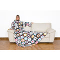 Kanguru Deluxe Soul, Plaid Polaire à manches et poche Kangourou, Super Doux, cocooning plaid canape grande taille, Couverture polaire avec manches, Adultes, Coeurs, 140 x 210 cm : Cuisine et Maison