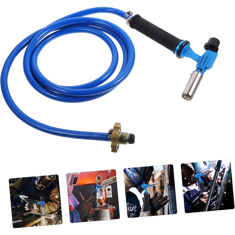 DOITOOL 2 Pièces chalumeau portable chauffage effaceur chaufage soudeuse soudure torche de soudage pratique torche de soudage haute température torche de soudage domestique cuivre Blue : Bricolage