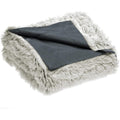 CelinaTex Couverture Douillette XXL 220 x 240 cm crème Gris Couverture de canapé Longhair Couverture en Fourrure synthétique Flokati Optik Couverture Fleece Oeko-TEX Shetland : Cuisine et Maison