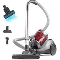 Akitas 800W Puissant Aspirateur sans Sac avec Allemande WesselWerk tête de buse écoénergétique pour sols durs, Tapis, Outil Turbo supplémentaire pour Poils d'animaux : Cuisine et Maison