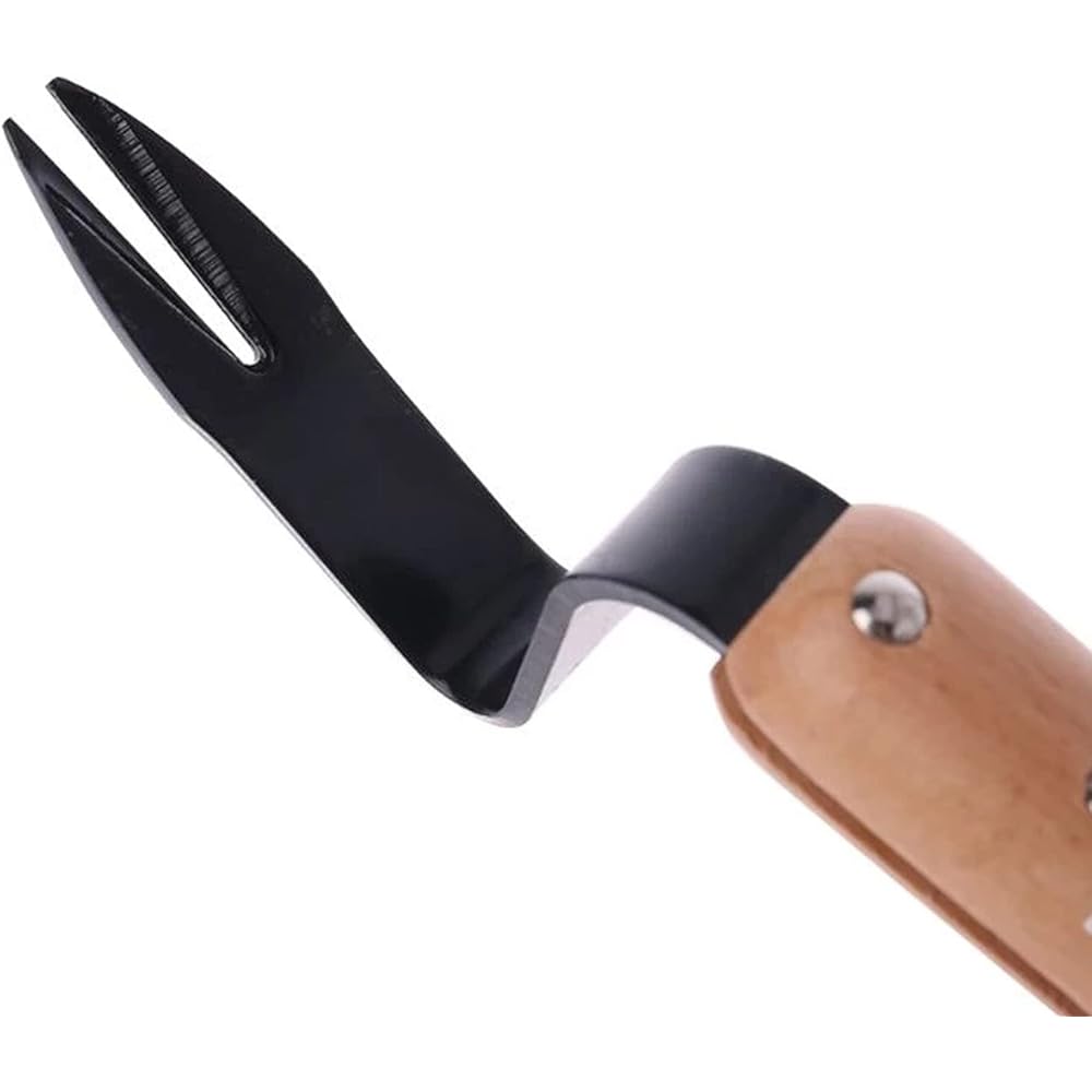 Elegital Kana 217 Binette japonaise pour jardinage – Binette à main/faucille parfaite pour désherber et cultiver Le bord de la lame est très tranchant, beige-028 : Jardin