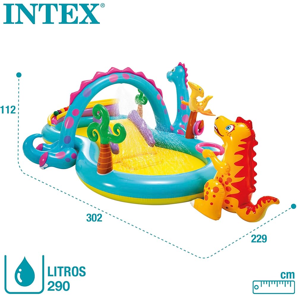 Intex Aire de jeux gonflable Dinoland 57135NP