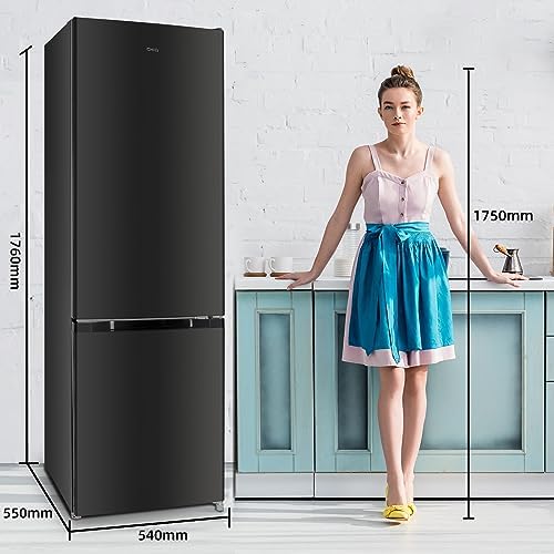 CHiQ Réfrigérateur congélateur combiné 356L, inox