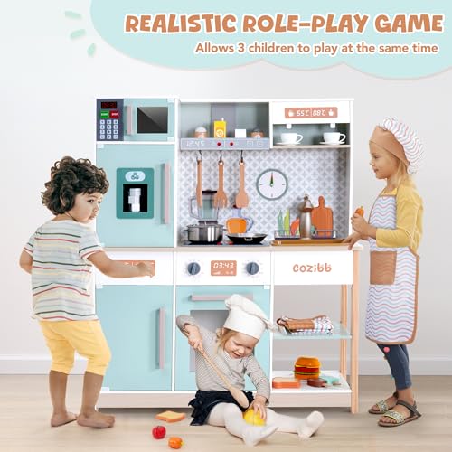 Cuisine enfant en bois CoziBB avec accessoires et sons