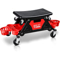 : CCLIFE Tabouret D'atelier de Mécanicien 180kg Garage Siège Roulant Tabouret de Mécanicien avec roulettes Tabouret Roulant avec tiroirs Siège Utilisable Séparément