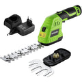WORKPRO Cisaille Sculpte-Haie Electrique, Taille-Herbes sans Fil 12V, Taille Haie Batterie 2000mAh, avec 2 Lames, Cisaille à Gazon Léger pour Coupe, Elagage, Noir & Vert : Jardin