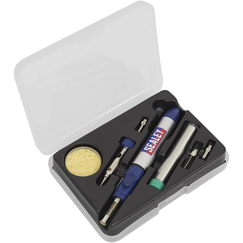 Sealey Ak2953 Micro torche au butane kit 10pc : Bricolage