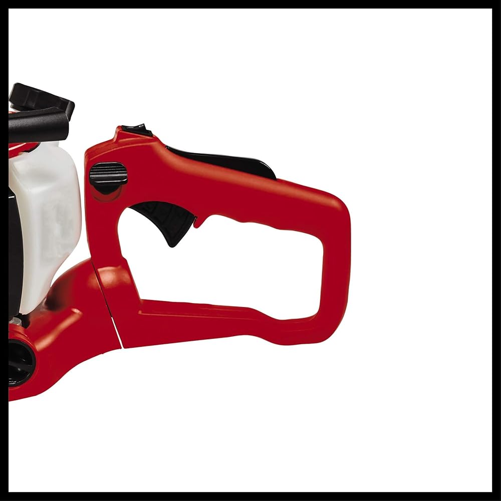 Einhell Taille-haies thermique GE-PH 2555 A (Moteur 2 temps à vibrations atténuées, Réservoir carburant 330 ml, Longueur de coupe 55 cm, System AutoChoke et amorçage "Primer“) : Jardin