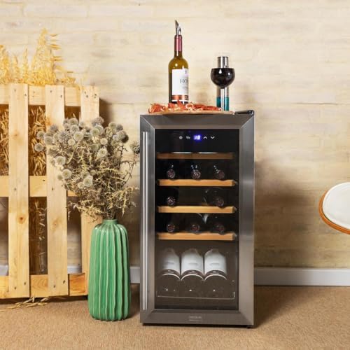 Cecotec Cave à vin Bolero GrandSommelier 2050 Inox 20 bouteilles