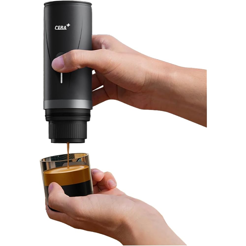 CERA+ Cafetière expresso portable avec batterie
