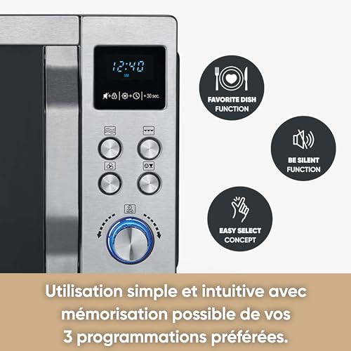 Severin MW 7774 Micro-ondes gril et chaleur tournante 25L