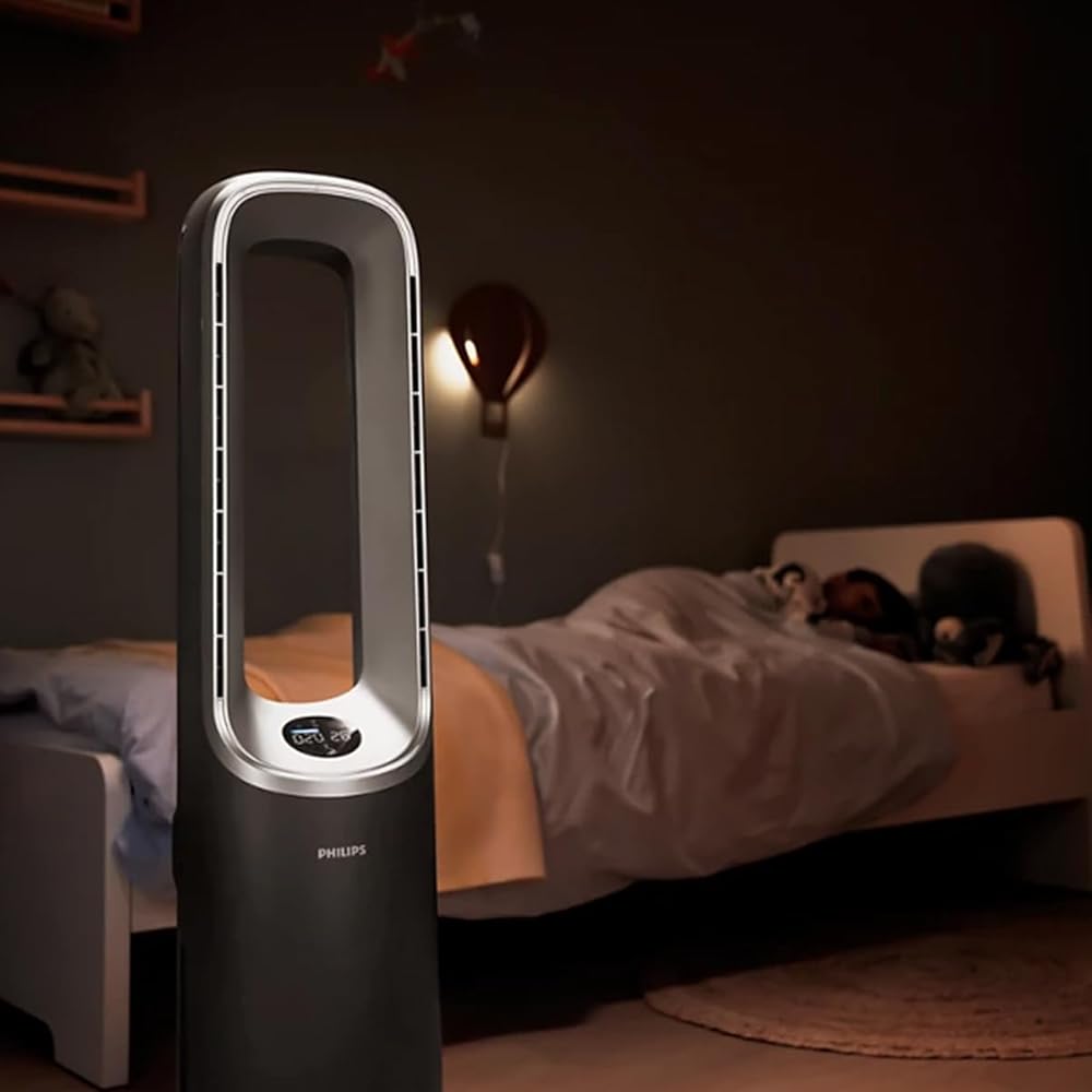 Philips Air Performer 3-en-1 : Purificateur, Chauffage & Ventilateur Rafraîchisseur – Nettoie 70m², Élimine 99,97% des Allergènes et Polluants. Filtre HEPA, Capteurs Intelligents, App (AMF870/15) : Cuisine et Maison