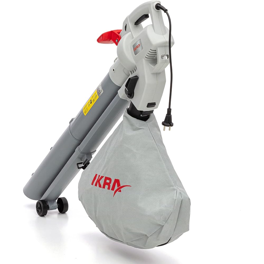IKRA aspirateur-souffleur-broyeur électrique IBV 3000 3in1, Vitesse de soufflage 240 km/h, variateur de Vitesse : Jardin