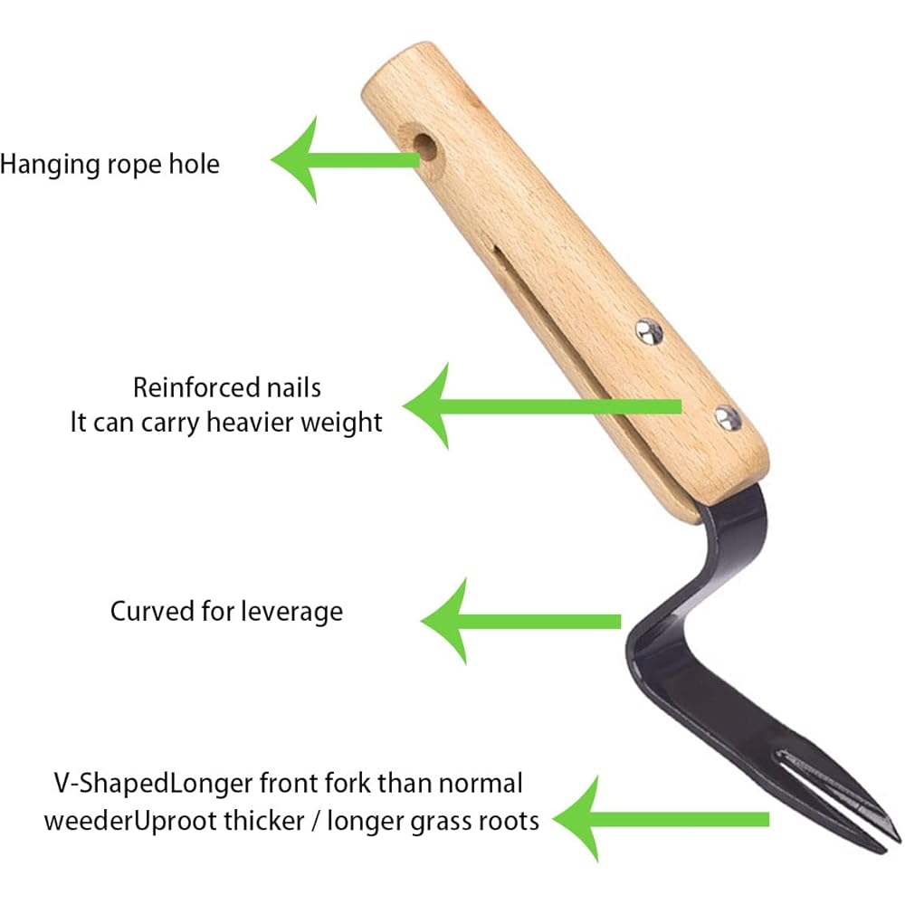 Elegital Kana 217 Binette japonaise pour jardinage – Binette à main/faucille parfaite pour désherber et cultiver Le bord de la lame est très tranchant, beige-028 : Jardin