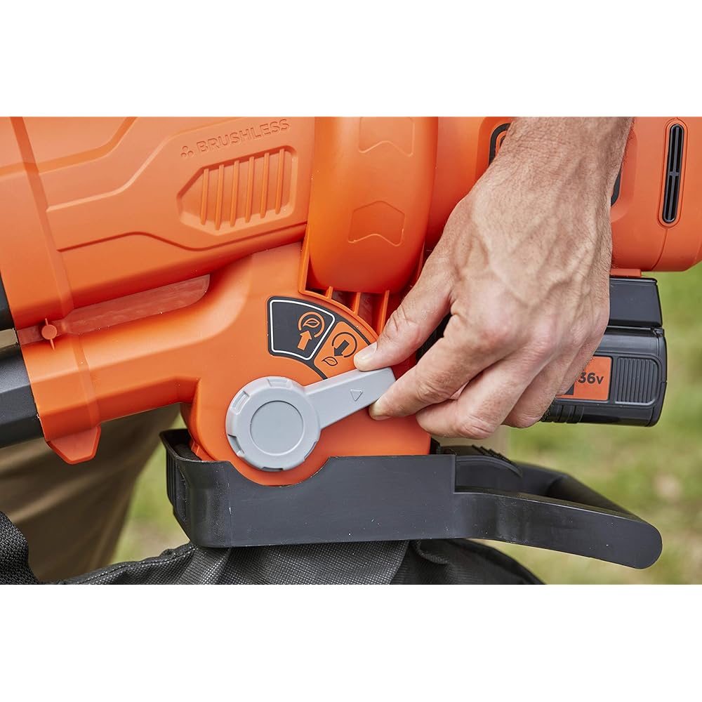 BLACK+DECKER Aspirateur-Souffleur-Broyeur sans fil 36V