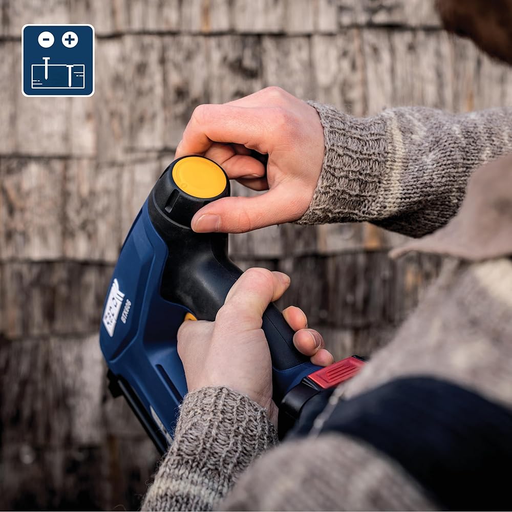 Rapid BTX606 - Agrafeuse Murale P4A 18V, Agrafeuse-Cloueuse Électrique Sans Fil à Batterie, pour Agrafes à Couronne Étroite & Pointes, Bois Dur & Tendre - Batterie Non Incluse (5001505) : Bricolage