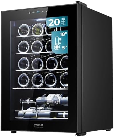 Cecotec Cave à vin Bolero GrandSommelier 2050 Inox 20 bouteilles
