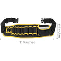 TOCCOOL Lot de 4 ceintures à outils, 9 emplacements, 1 sac à outils de poche avec boucle réglable, lot de rangement d'outils d'électricien multifonction pour tournevis, marteau, clé, pince à perceuse : Bricolage