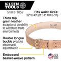 Klein Tools 5415l robuste en relief Cuir Outil Ceinture, 5415S : Mode