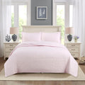 ELzEy Couvre-Lit 2 Personnes 240 x 260 cm, Coton 100%, Blanc, Taille Standard, Doux et Confortable : Cuisine et Maison