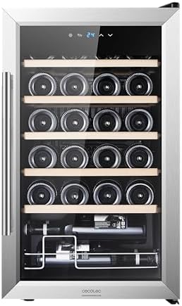 Cecotec Cave à vin Bolero GrandSommelier 2050 Inox 20 bouteilles