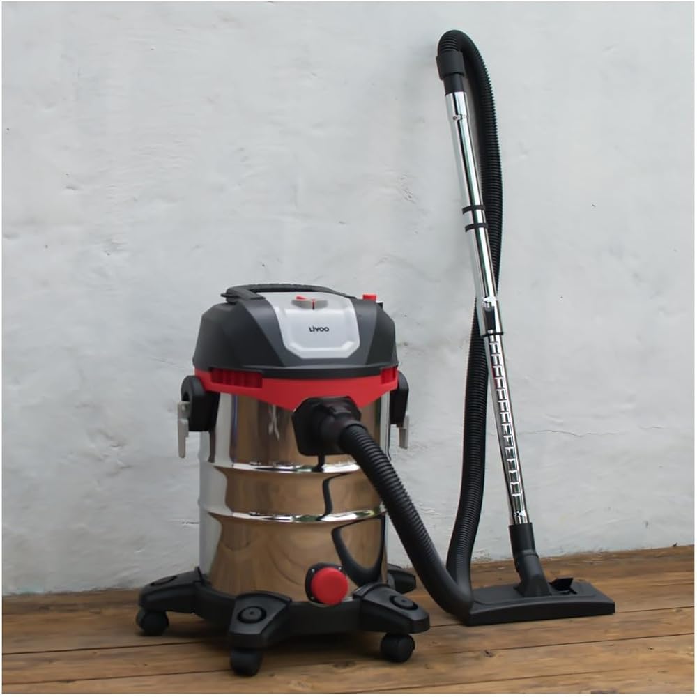 Livoo - Aspirateur Eau et Poussière DOH124 - Cuve 23L, 18 KPA, 1400 W | Aspiration & Soufflerie | Aspirateur de Chantier Puissant et Polyvalent Sans Sac : Cuisine et Maison