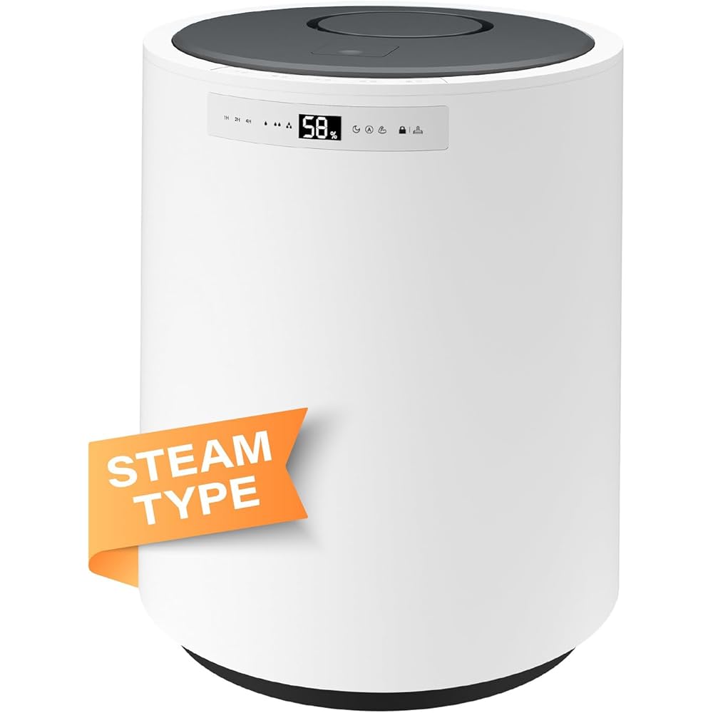 Y&O Humidificateur d'Air Bébé 10L, Humidifieur à Vapeur pour Toute la Maison et Plantes, Humidifie Jusqu'à 100m², Arrêt Automatique : Cuisine et Maison