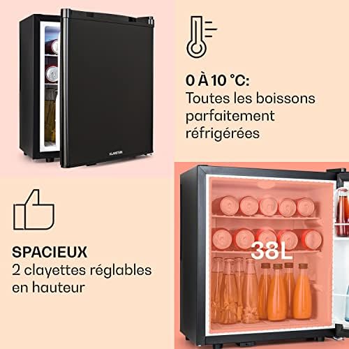 Klarstein Mini frigo de chambre 30L silencieux, réglable 5-15°C