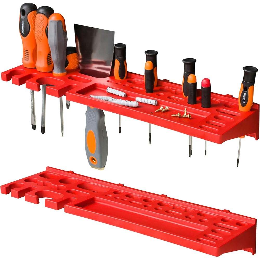 ITBNN600x4-U2020-MIX16 32 Étagère murale, 1152 x 780 mm, système de stockage avec supports à outils, boîtes empilables, de rangement, panneau mural extra solide, rayonnage extensible : Bricolage