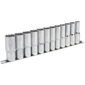 SEALEY ak2685 Lot de 12 douilles 1/5,1 cm SQ Disque 12pt profonde Walldrive métrique : Bricolage