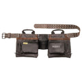 DEWALT Ceinture à outils en cuir, durable, ceinture professionnelle à 11 poches (DWST550112) : Bricolage