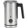 WMF Mousseur à lait électrique Stelio (5 watts, 15-25 ml, revêtement antiadhésif, sans fil, pour mousse de lait chaude et froide, chocolat chaud) Cromargan mat/argenté : Cuisine et Maison