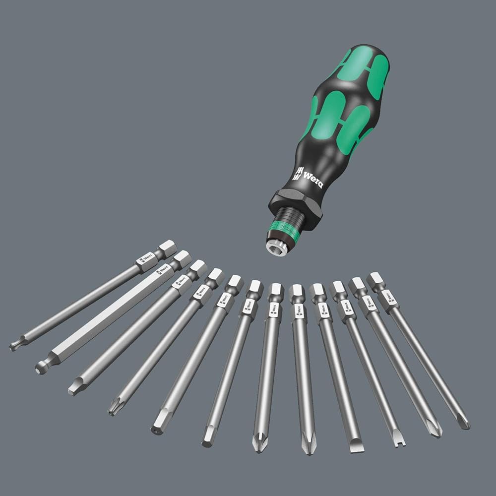 Wera 05135928001 Kraftform Kompakt M 1 Metal, Jeu d’outils, 39 pièces Noir : Bricolage