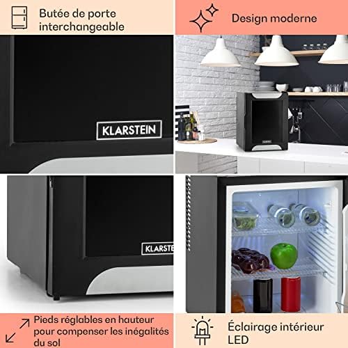 Klarstein Mini frigo de chambre 30L silencieux, réglable 5-15°C