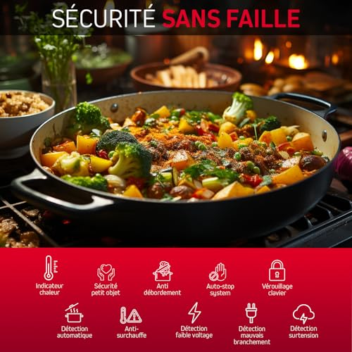 Brandt BPI6413BM Table de cuisson mixte induction/gaz