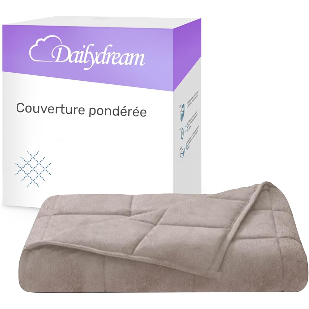 Dailydream Couverture thérapeutique lestée en polaire moelleuse, 4,5 kg, pour adultes, 135 x 200 cm, rose : Cuisine et Maison