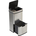 Poubelle De Cuisine Automatique Tri Sélectif Double Compartiment 75l NARVIK En Acier Inox Recyclage Grande Capacité Et Poubelle De Table 3l : Cuisine et Maison