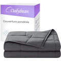 Dailydream Couverture lestée thérapeutique en Coton, 4,5 kg pour Adulte, 135x200 cm, Gris : Cuisine et Maison