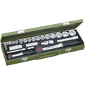 Proxxon 23020 Jeu de clés à douille 27 pièces 1/4" et 1/2",Multicolore : Bricolage