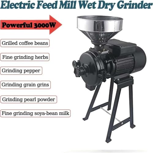 Moulin à grains électrique commercial 3000W pour céréales