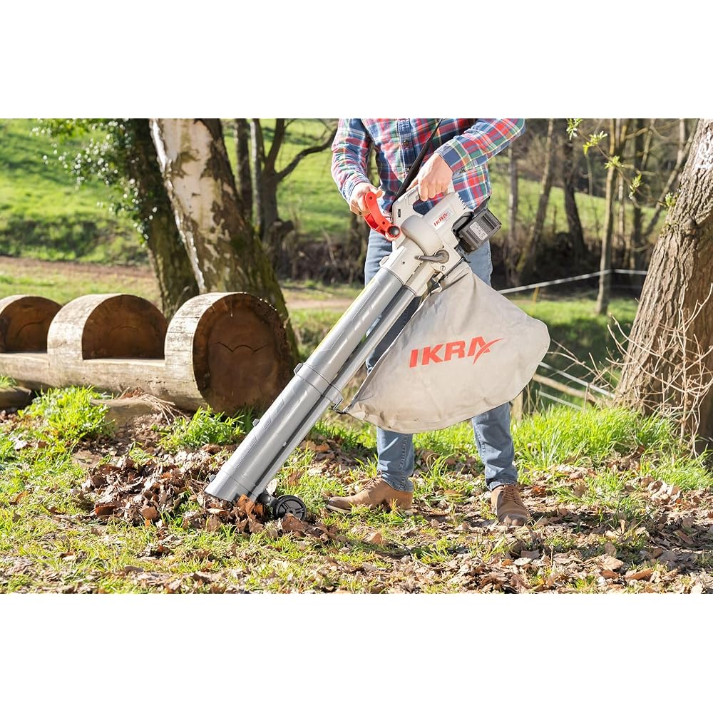 IKRA aspirateur souffleur de Feuilles à Batterie 3en1 IALS 2-20 INCL. 2X Batterie & Double Chargeur Rapide : Jardin