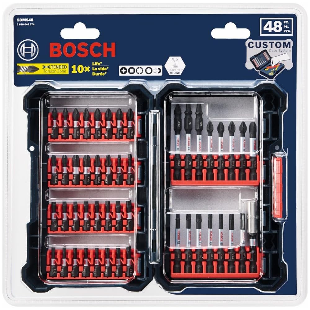 Bosch Sdms24 24piece Impact résistant vissage personnalisés Coque Système de, SDMS48 100 wattsW, 0 voltsV : Bricolage