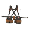Bucket Boss AirLift 50100 Ceinture porte-outils avec bretelles et 12 poches, marron, 132 cm : Bricolage