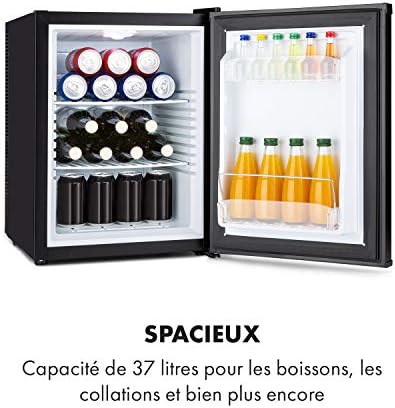 Klarstein Mini frigo de chambre 30L silencieux, réglable 5-15°C
