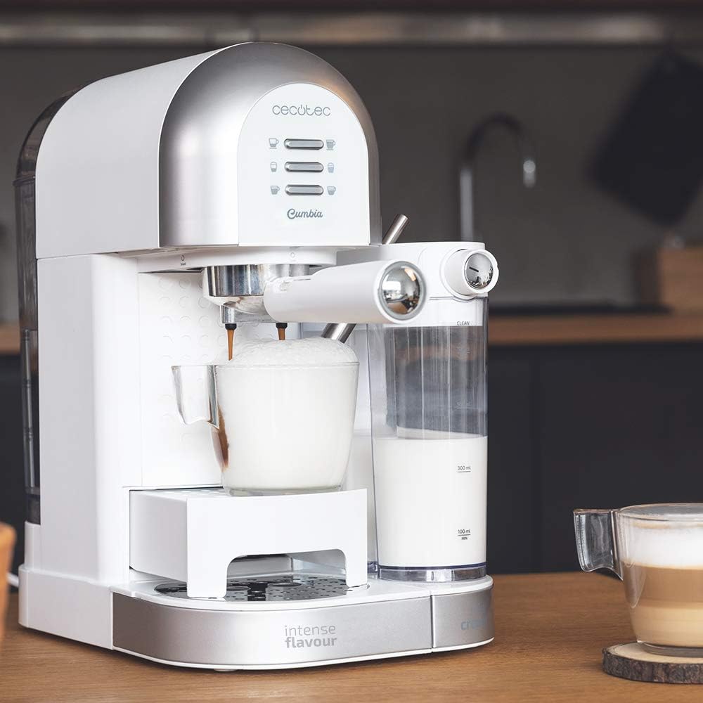 Cecotec Machine à café semi-automatique Power Instant-ccino 20 Chic, 20 Bars, 1470W
